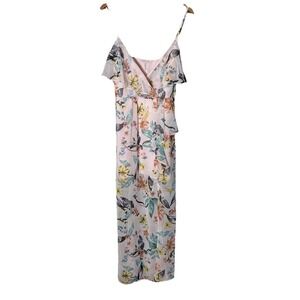 BCBG‎ Generation Pink Floral Keyhole Sleeveless Maxi Dress Vintage y2K S resort